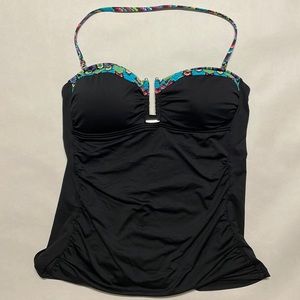 NWOT a.n.a tankini top with padding and boning size 10